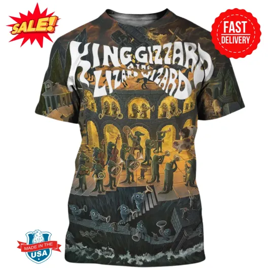 Discover King Gizzard & The Lizard Wizard Phantom 3D T-Shirt for Men