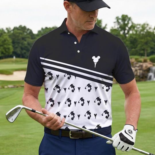 Discover Disney Mickey Golf Polo Shirt for Men