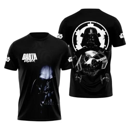 Discover Galaxy Dark Villain Black 3D All Over Print T-Shirt Sci-Fi Fan Graphic Tee