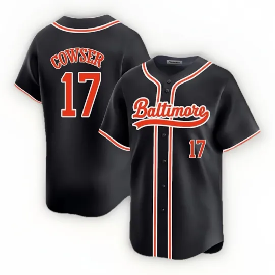 Baltimore Orioles Colton Cowser #17 Black Baseball Jersey
