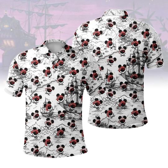 Discover Disney Mickey Mouse Cruise Adventure Polo Shirt for Men