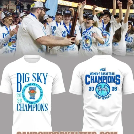 Discover Idaho Vandals Big Sky WBB Champions 2026 Gift For Fans Two Sides