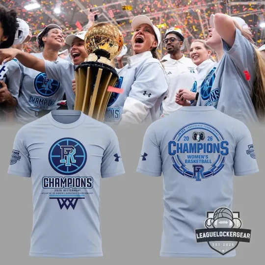 Discover Rhode Island 2026 Conference Tournament Women’s Basketball Champions T-Shirt