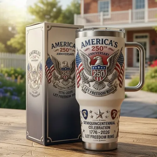 Discover America Semiquincentennial 250Th Anniversary Tumbler, No Box