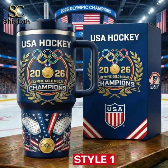 Discover Usa Hockey 2026 Olympic Gold Medal Champion Tumbler, No Box