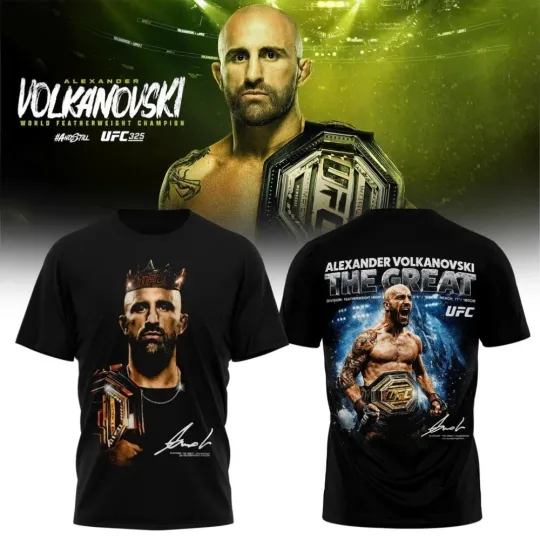 Discover Alexander Volkanovski The Great Signed 3D Shirt