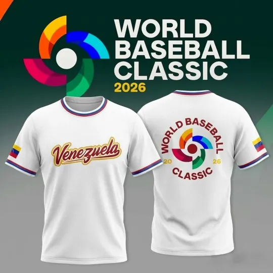 Discover Venezuellla World Baseball Classic 2026 T-Shirt Size S-5XL