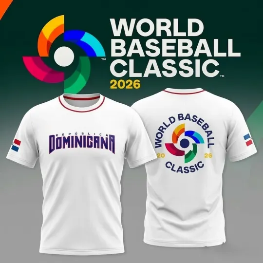 Discover Domiiinican Republic World Baseball Classic 2026 T-Shirt Size S-5XL