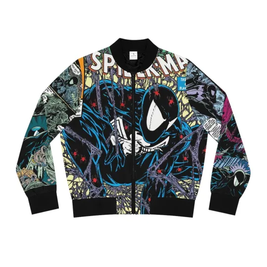 Amazing Spiderman Costume Comics Book Superhero Bomber Jacket
