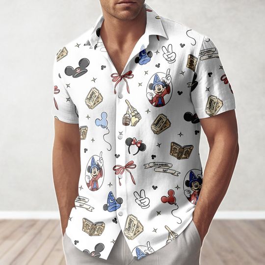 Discover Mickey Mouse Cruise Hawaiian Shirt, Disney Cruise Button Shirt, Shorts, Disney Family Vacation 2026 Shirt For Him, Disney Pirate Gift