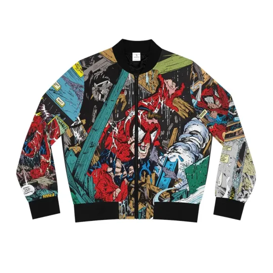 Discover Awesome Spiderman Superhero Father's Day Bomber Jacket For Spider-man Lovers