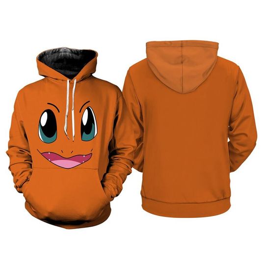 PKM Charizard 3D Full Over Print Hoodie, Anime Costume Sweatshirt, Charizard Hoodie, Cosplay Hoodie
