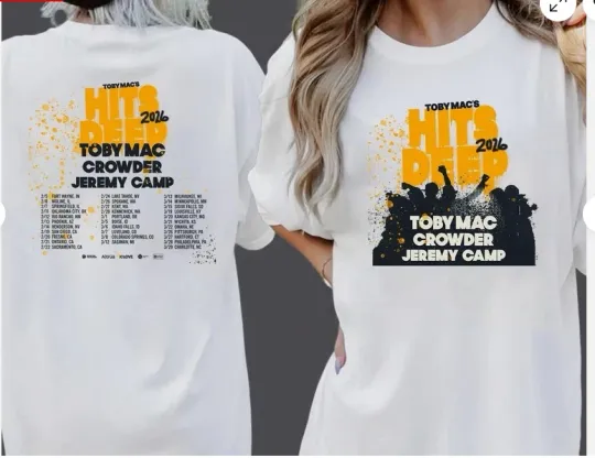 Discover Hits Deep Tour 2026 Tobymac Hits Deep Concert Unisex T-Shirt.