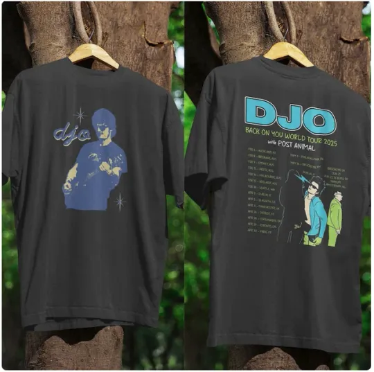 Discover Djo Back On You Tour 2026 T-Shirt Vintage Indie Pop Concert Tee Unisex