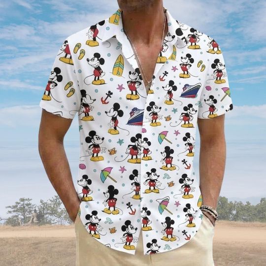 Discover Mickey Mouse Cruise Hawaiian Shirt, Disney Cruise Button Shirt, Disney Cruise Trip Shirt, Disney Summer Shirt, Cruise Vacation 2026 Shirt