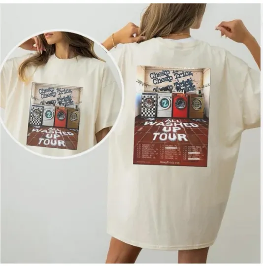Discover Cheap Trick All Washed up Tour 2026 Rock Band T-shirt.
