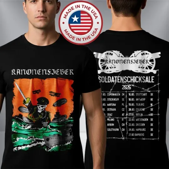 Discover Kanonenfieber Soldatenschicksale 2026 Tour T-Shirt