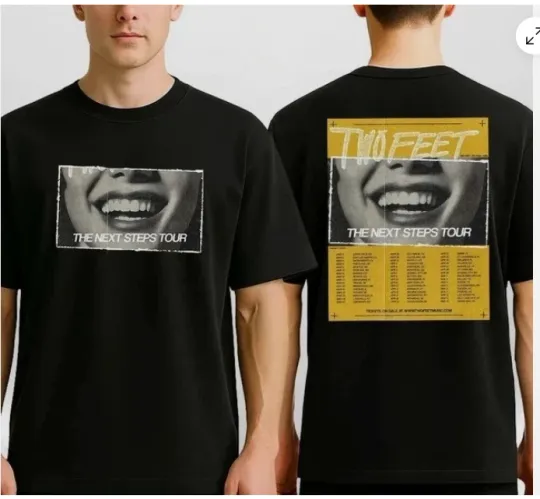 Discover Two Feet USA Tour 2026 T-Shirt or hoodie March–May Dates Multi Venue Tee S-5XL