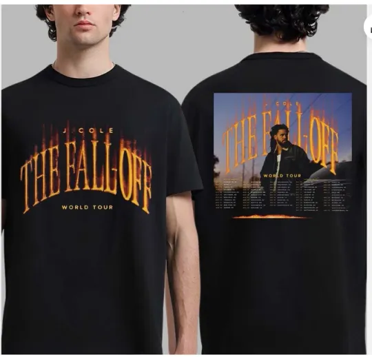 Discover The Fall Off World Tour 2026 Schedule Dates Two Sided T-Shirt.