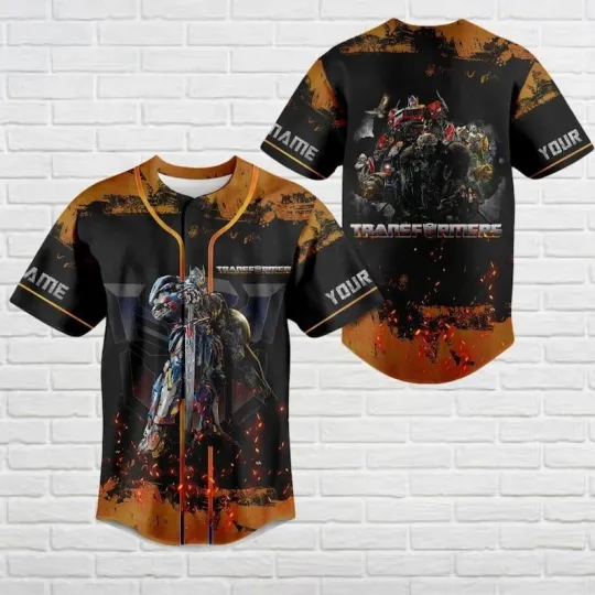 Custom Transformers Optimus Autobots Rise Of The Beasts Baseball Jersey Shirt