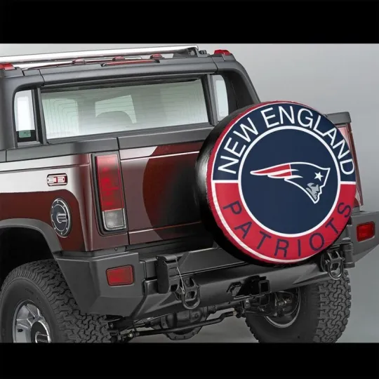 Discover New England Patriots Auto Car Tire Cover Spare Tire Cover 14-17in,fans Gift