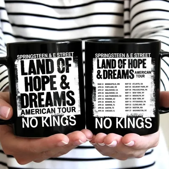 Bruce Springsteen Tour 2026 Ceramic Mug
