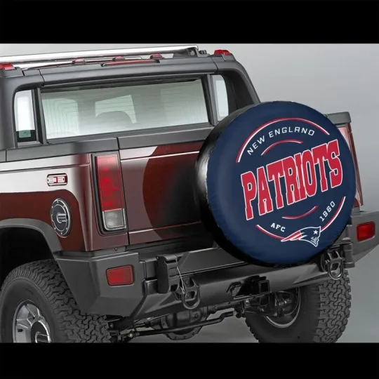 Discover England Patriots Spare Tire Cover Waterproof