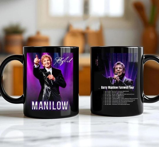 Discover Manilows The Last Concer January 2026 Tour Coffee Mug, Gif Fan