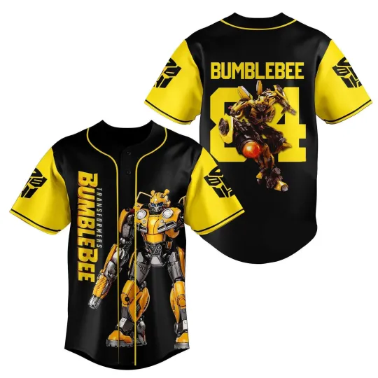 Transformers Bumblebee Robot Lovers Gift For Fans Baseball Jersey Shirt