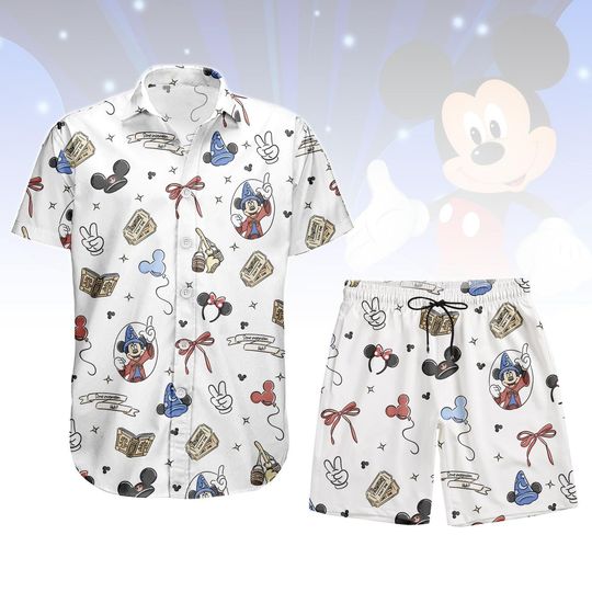 Discover Mickey Mouse Cruise Hawaiian Shirt, Disney Cruise Button Shirt/ Short, Disney Family Vacation 2026 Shirt For Him, Disney Pirate Tee