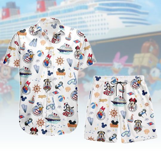 Discover Mickey Mouse Cruise Hawaiian Shirt, Disney Cruise Button Down Shirt, Disney Family Vacation Shirt, Summer Shorts, Beach Trip 2026 Tee