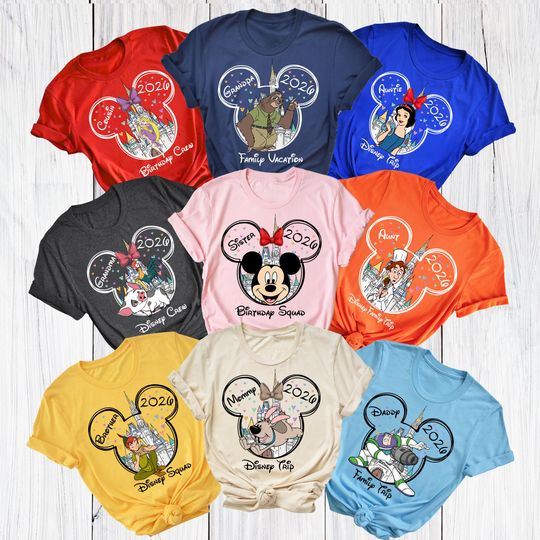 Discover Custom Disney All Characters Shirt, Disney Trip Family 2026 Shirt, Disneyworld Toy Story Tees, Zootopia Character shirts, Star Wars Trip Tee