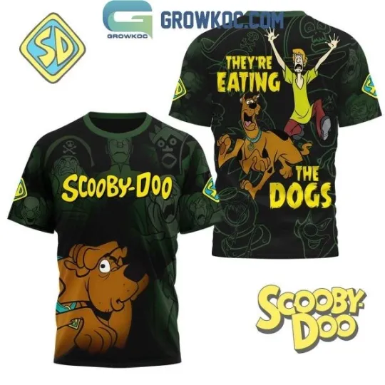 Discover Scooby Doo Halloween 3D T-Shirt with Eating Dogs Design