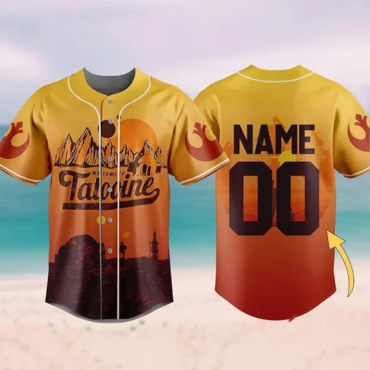 Discover Personalized Star Wars Welcome To Tatooine Sunset Baseball Jersey Shirt