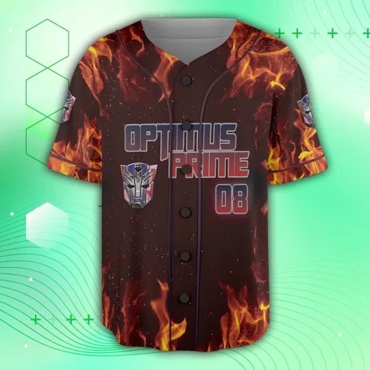 Personalized Optimus Prime Transformers Autobots Fan Gift Baseball Jersey Shirt