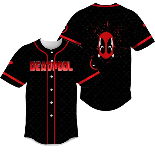 Discover Never Too Old For Deadpool Superhero Fans Baseball Jersey Shirt