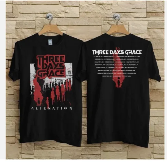 Discover Retro Three Days Grace Tour 2026 Reprint All Size Shirt U18.412