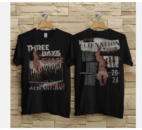 Discover Collection Three Days Grace Tour 2026 Reprint All Size Tee U18.413