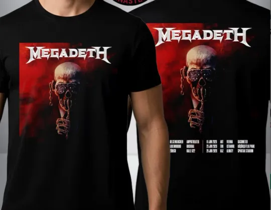 Discover Megadeth 2026 Tour Schedule Artwork By Blake Armstrong Unisex T Shirt