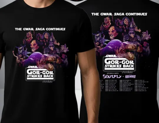 Discover Gwar Band Gor Gor Strikes Back Tour 2026 The Gwar Saga Continues Unisex T Shirt