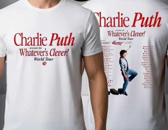 Discover Charlie Puth Exclusive Tee Whatever’s Clever World Tour 2026 T Shirt