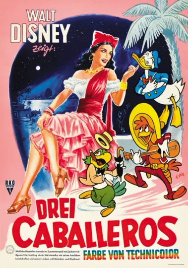 Discover The Three Caballeros Disney Movie Poster Print