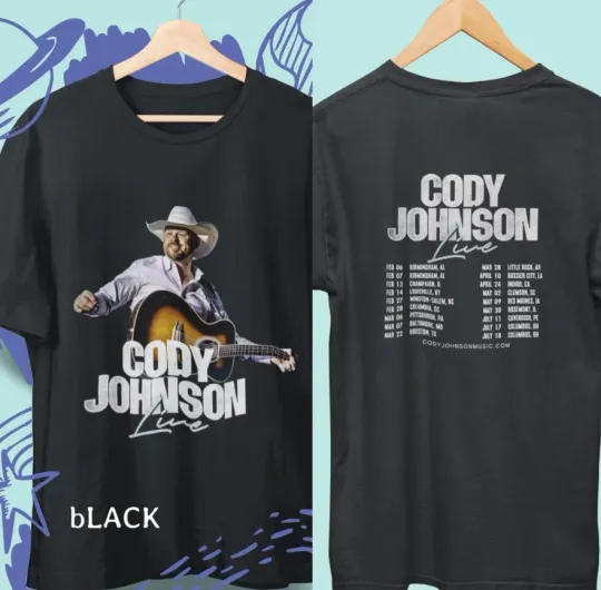 Discover Cody Johnsonn 2026 Tour Inspired Merch Tee – Country Music Fan Shirt