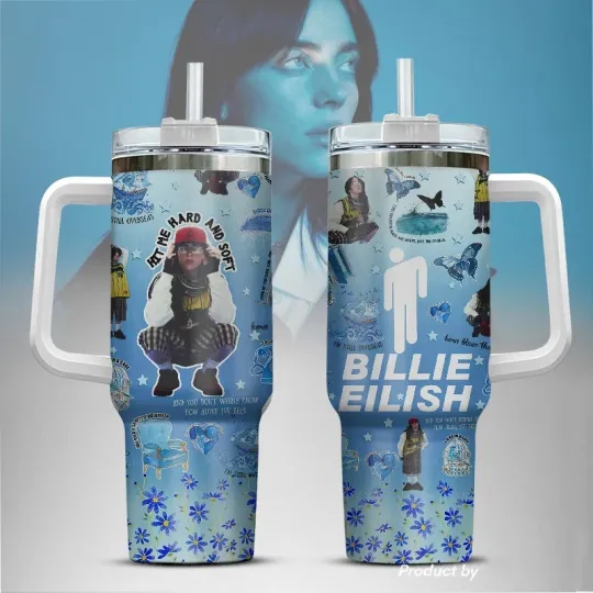 Hit Me V3 – Billie Eilish Tumbler 40 Oz  Gift For Fans