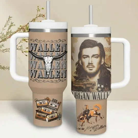 Wallen Western Music 40oz Tumbler  Gift For Fans