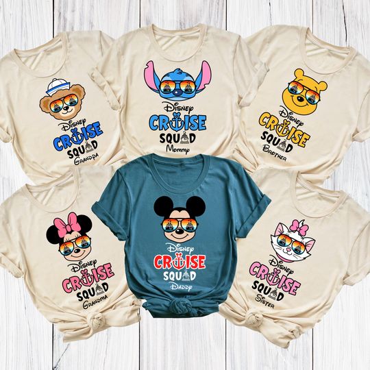 Discover Custom 2026 Disney Cruise Squad  Family Matching Shirt, Disney Pirates Shirt, Disney Cruise Trip Shirt, Disney world Cruise Squad Shirts