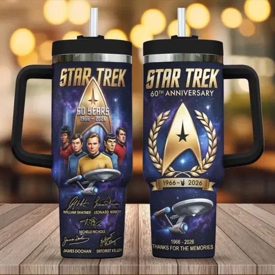Discover Star T r e k 60th Anniversary 40oz  Tumbler