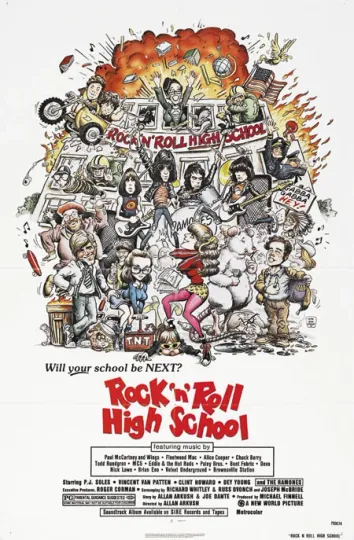 Rock n Roll High School Poster Vertical Wall Art
