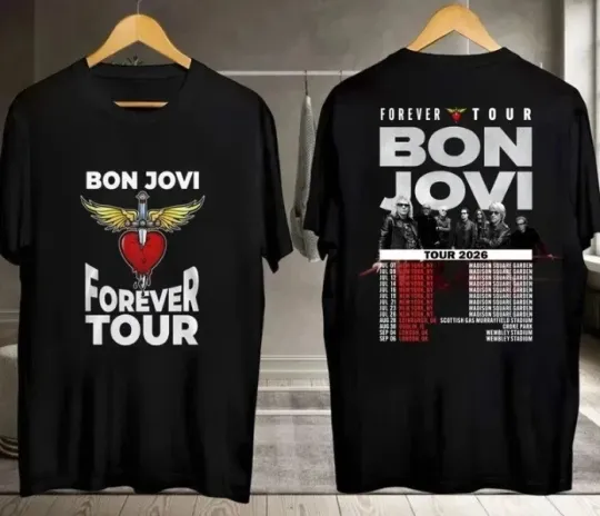 Discover 2026 Bon Jovi Forever Tour T-Shirt