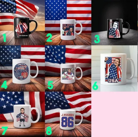 Discover Jack Hughes USA Hockey Golden Goal 2026 Hockey Mug